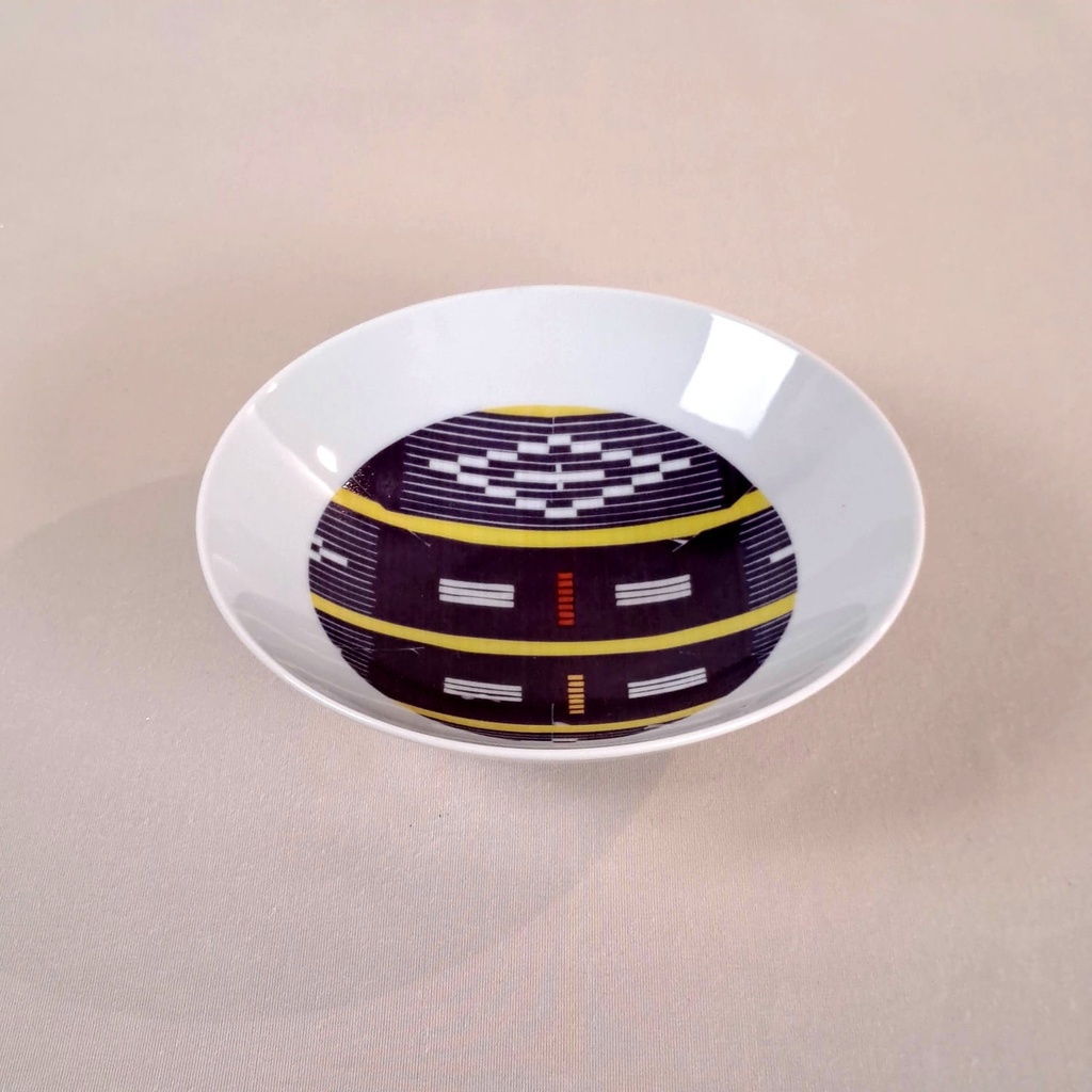 Assiette creuse/bowl Ronde : Baoulé 1 profil Anneau