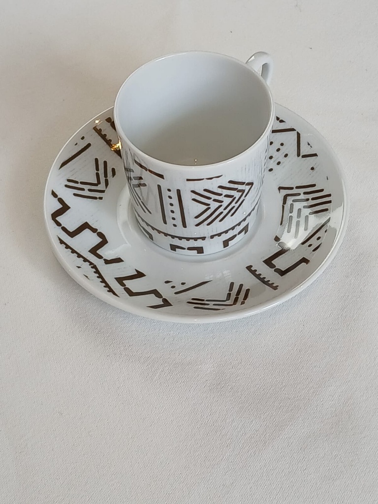 Tasse & Soucoupe   : Kente du Ghana et Togo 1 profil Anneau