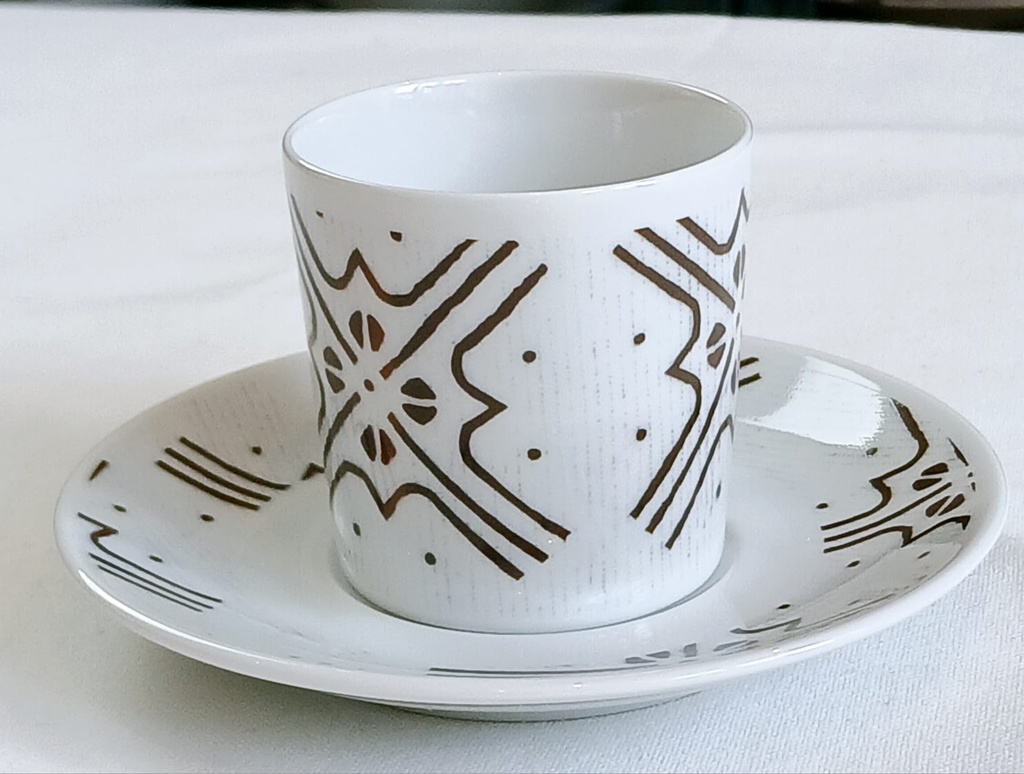 Tasse & Soucoupe   : Kente du Ghana et Togo 4 profil Anneau