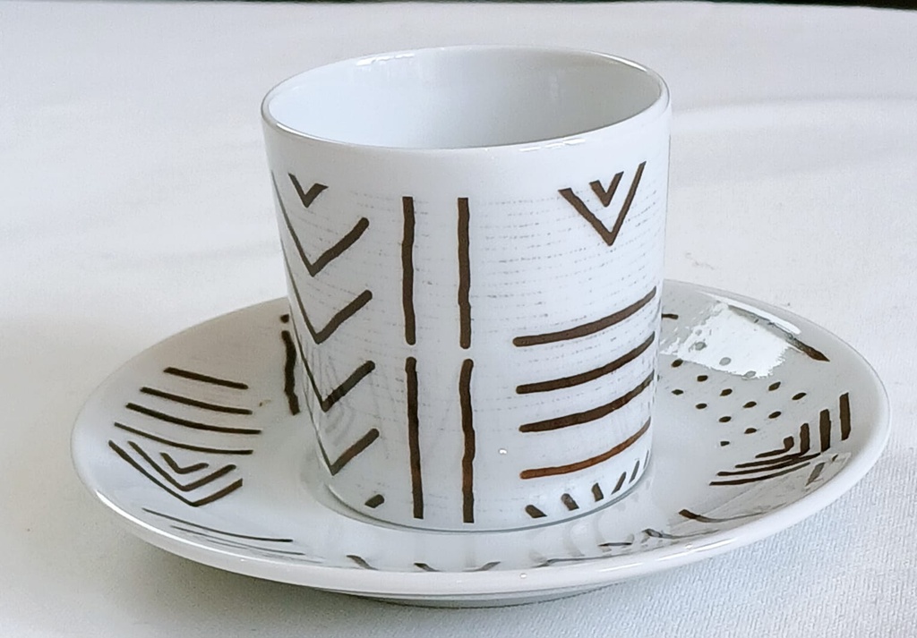 Tasse & Soucoupe   : Kente du Ghana et Togo 5 profil Anneau