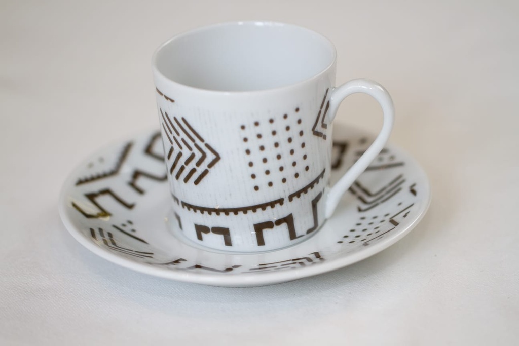 Tasse & Soucoupe   : Kente du Ghana et Togo 1 profil Anneau