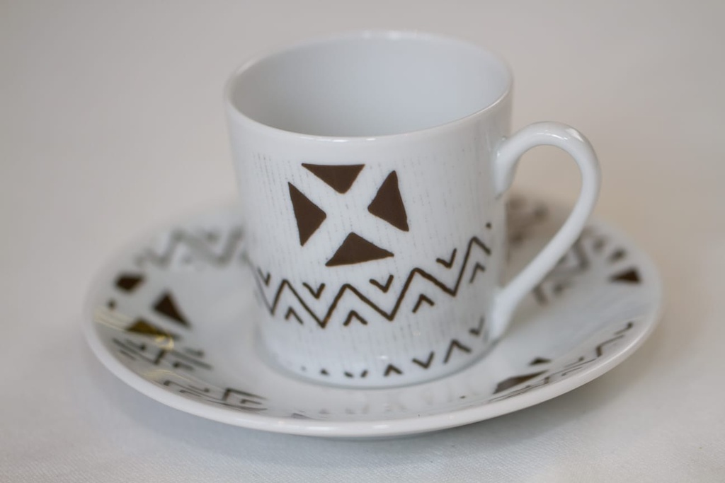 Tasse & Soucoupe   : Kente du Ghana et Togo 2 profil Anneau