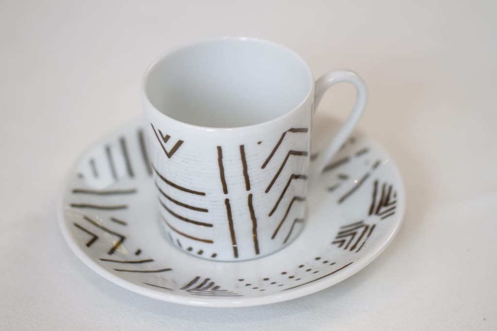 Tasse & Soucoupe   : Kente du Ghana et Togo 5 profil Anneau